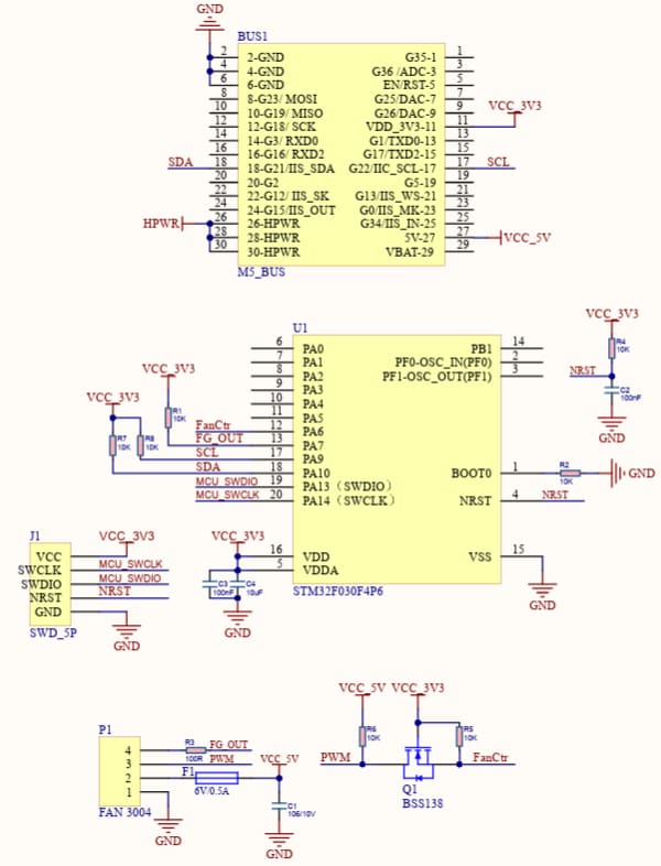 Schematic - M5Stack Fan Module v1.1